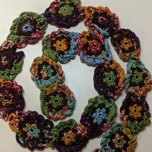 Hand crocheted scarf